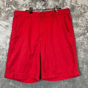 St John's Bay Shorts Men's 36 Coral 36 Preppy‎ Teacher Casual Chino